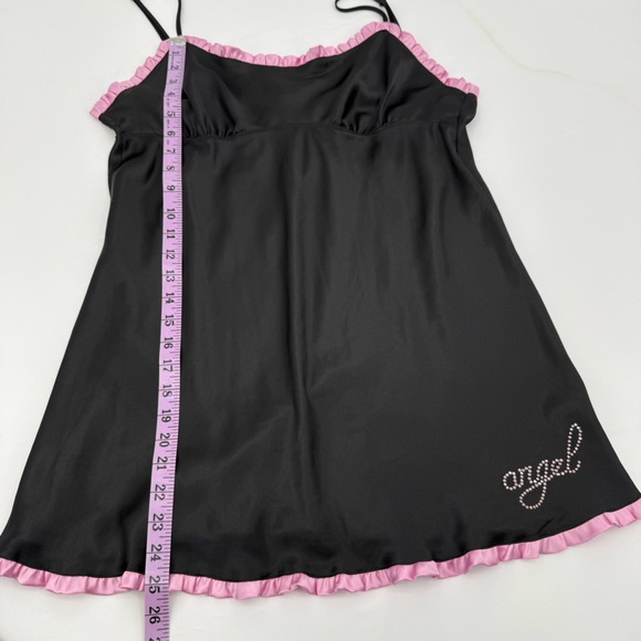Victorias Secret Vintage Slip Dress Nightgown Size Large Angel collection Black - Picture 5 of 7